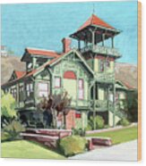 Sherman-gilbert House Heritage Park Old Town San Diego California Wood Print